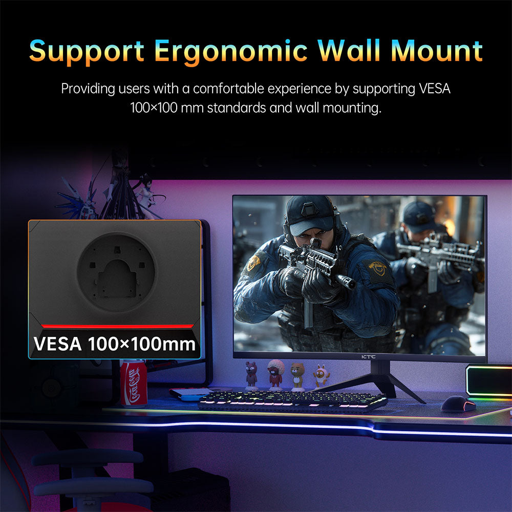 Herní monitor KTC H32S17, 32palcový zakřivený herní monitor s rozlišením 1500R, 2560x1440, QHD, 180 Hz, 16:9 ELED, 99 % sRGB, HDR10, doba odezvy 1 ms MPRT, nízký stupeň modré, kompatibilní s FreeSync a G-SYNC, USB, HDMI 2.0, 2x DP 1.4, audio výstup, flexibilní nastavení, pevný stativ, držák VESA