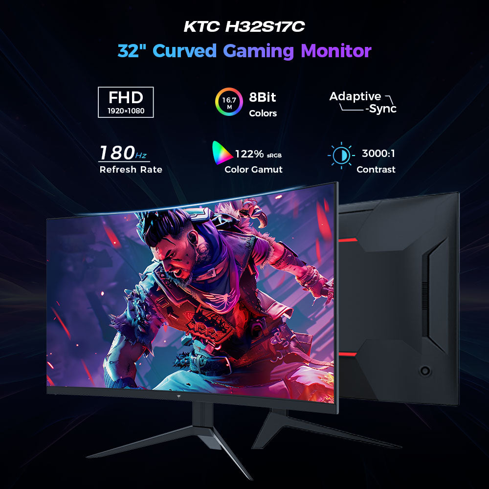 KTC 32palcový FHD 180Hz H32S17C 1500R