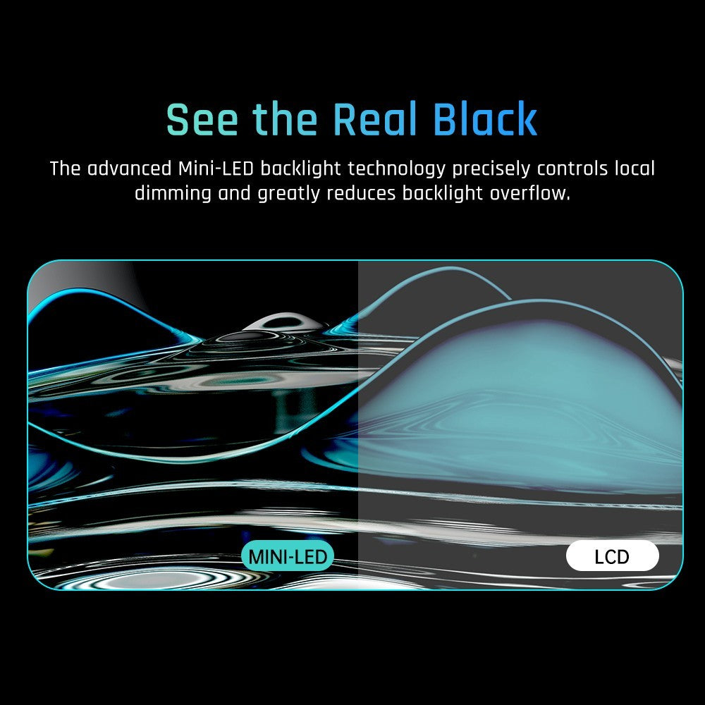 Herní monitor KTC M27P20 Pro s úhlopříčkou 27 palců, mini LED, rozlišení 3840x2160 UHD 160Hz, 4K AUO, rychlý IPS panel, doba odezvy 1 ms MPRT, technologie Quantum Dot HDR 1000, FreeSync a G-Sync, vestavěné reproduktory, USB 3.0 Upstream, 2x HDMI 2.1 DP 1.4, 90W Type-C Audio, KVM, montáž na stěnu, VESA