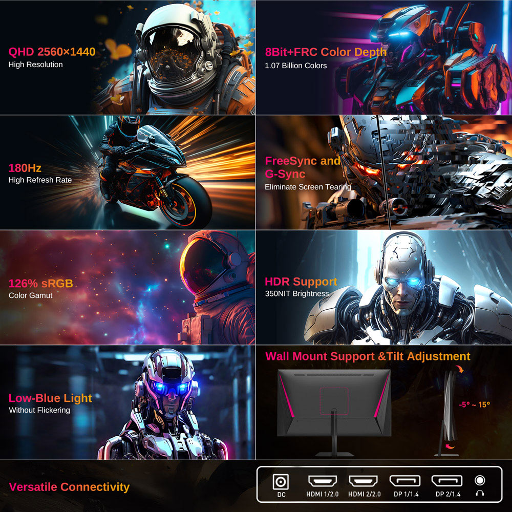 Herní monitor KTC Q24T09 2560x1440 180Hz