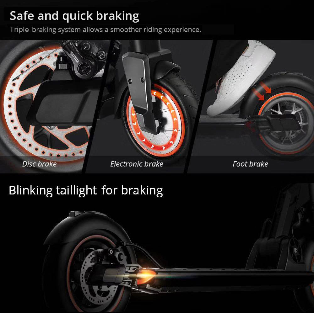 Elektrická koloběžka KUGOO M2 Pro, motor 350 W, baterie 36 V 10 Ah, pneumatiky 8,5 palce, maximální rychlost 30 km/h, dojezd 45 km, mechanická kotoučová brzda, dvojité odpružení, LCD displej