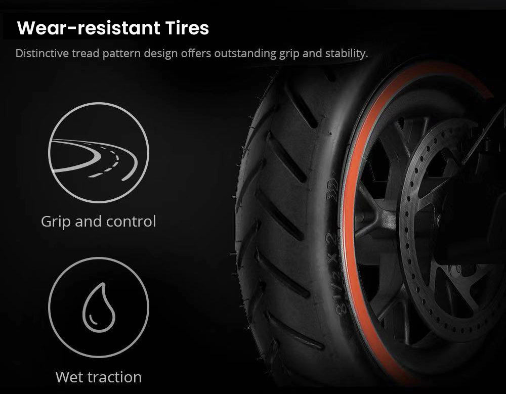 Elektrická koloběžka KUGOO M2 Pro, motor 350 W, baterie 36 V 10 Ah, pneumatiky 8,5 palce, maximální rychlost 30 km/h, dojezd 45 km, mechanická kotoučová brzda, dvojité odpružení, LCD displej