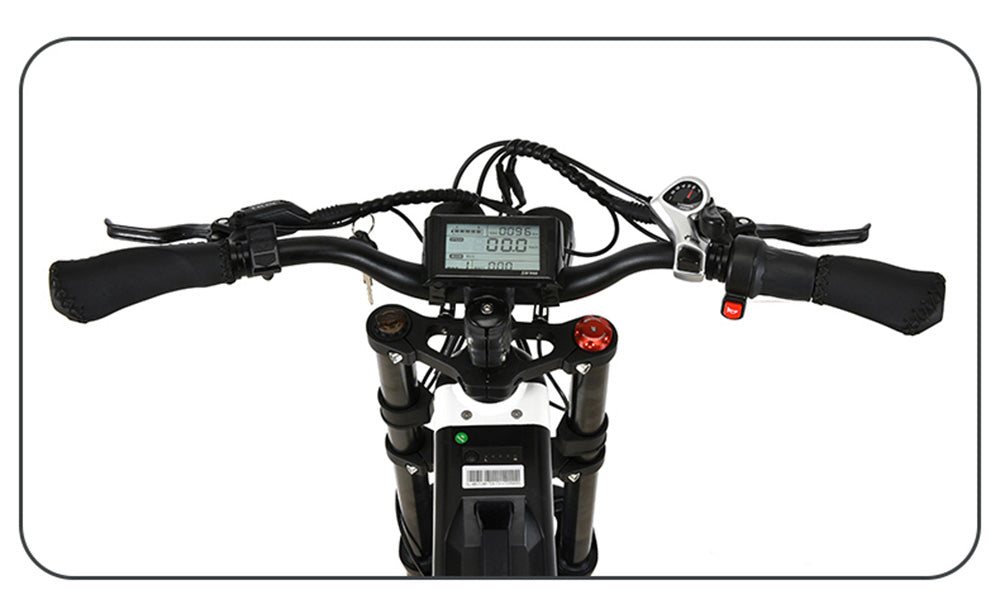 Elektrické kolo KUGOO T01 48V 500W Motor 13Ah Baterie 20X4,0 palce Hydraulické brzdy Dojezd 50-65KM Nosnost 150KG - Černá