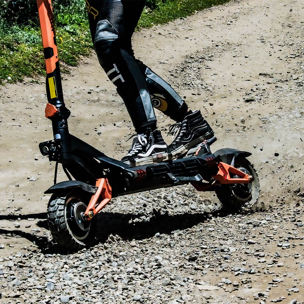 KuKirin G3 Pro 2024 Version 1200W*2 Motor Off-Road Electric Scooter 10 Inch Tire 52V 23.2Ah Removable Battery 80km range 65km/h Max Speed Dual Hydraulic Shock Absorber system IP54 Waterproof Dual Hydraulic Brake