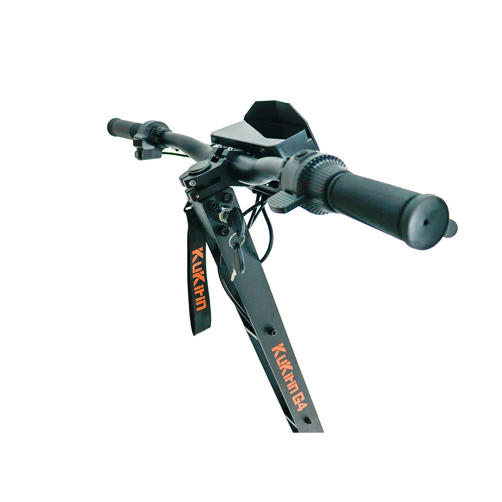 Terénní elektrická koloběžka KuKirin G4 vylepšené verze s motorem 2000 W, baterií 60 V 20 Ah, dojezdem 75 km, maximální rychlostí 70 km/h, 11palcovými vakuovými pneumatikami, směrovými světly - černá