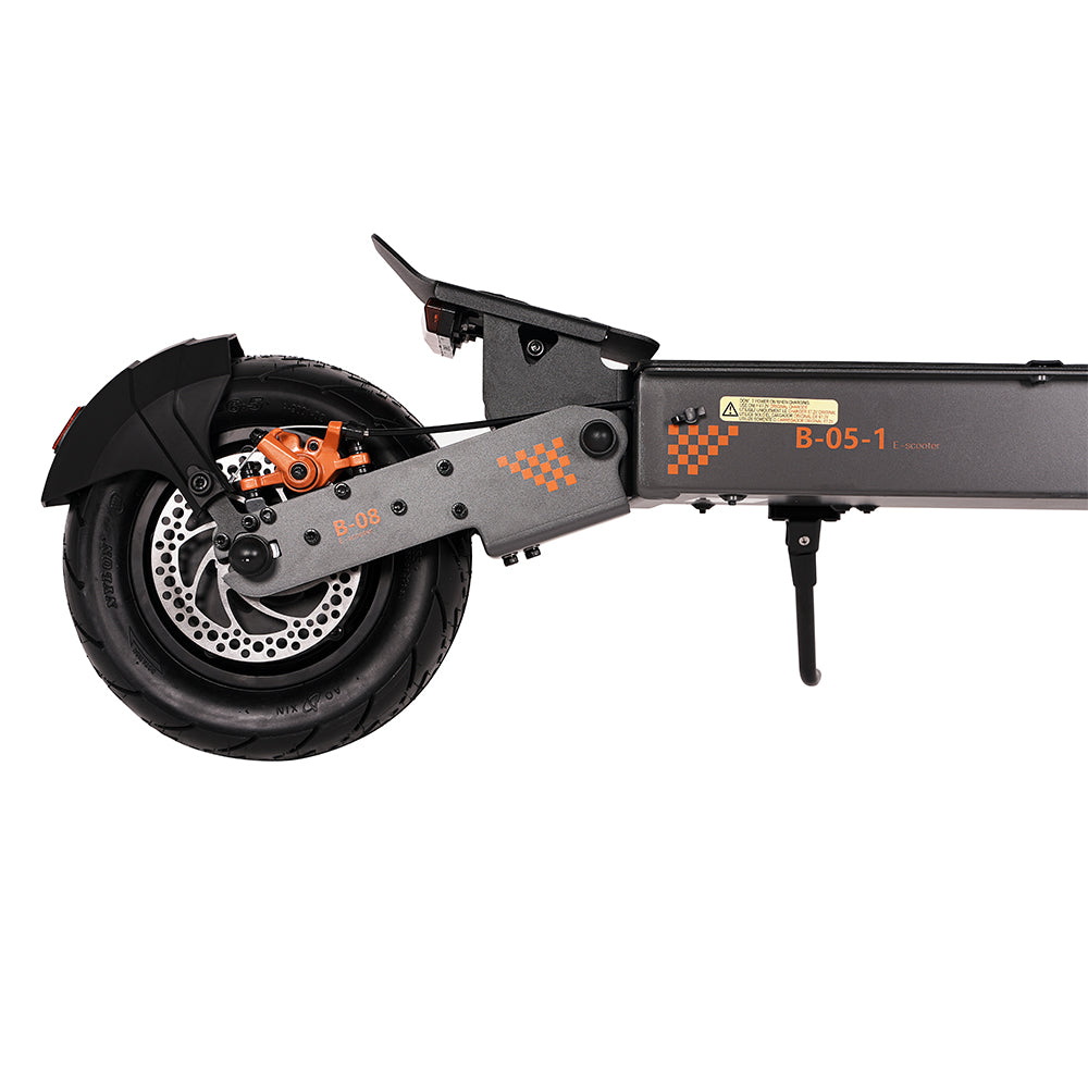 Terénní elektrická koloběžka KuKirin G4 vylepšené verze s motorem 2000 W, baterií 60 V 20 Ah, dojezdem 75 km, maximální rychlostí 70 km/h, 11palcovými vakuovými pneumatikami, směrovými světly - černá