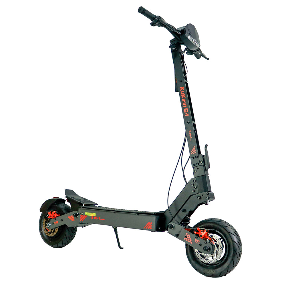 KuKirin G4 Off-Road Electric Scooter with 2000W Motor 60V 20Ah Battery up to 75km Range 70km/h Max Speed 11 Inch wide Vacuum Tire Turn Signal Large touch screen LED IP54 Waterproof