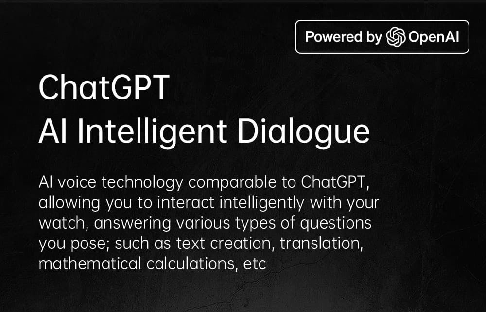 Chytré hodinky KUMI GW6, 1,43palcový AMOLED HD displej, funkce AI Voice, monitorování srdečního tepu během spánku, volání přes Bluetooth - černé