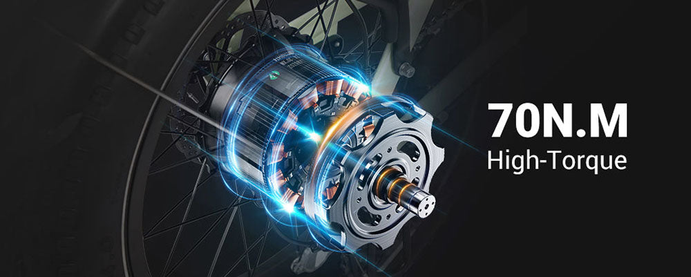 Elektrokolo LAIFOOK Cityfun S, bezkartáčový motor 250 W, baterie 48 V 10,4 Ah, tlusté pneumatiky 20 x 4,0 palce, maximální rychlost 25 km/h, dojezd 70 km, mechanická kotoučová brzda, řazení Shimano 7 rychlostí, LCD displej - černé