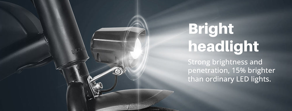 Skládací elektrické kolo LAIFOOK Dolphin, motor 250 W, baterie 36 V 7,8 Ah, pneumatiky 14 palců, maximální rychlost 25 km/h, dojezd 40 km, kotoučové brzdy, LCD displej - bílé