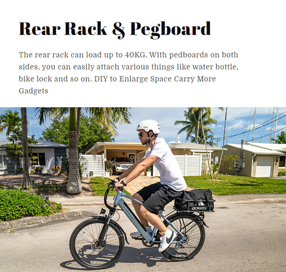 Elektrokolo LAIFOOK Seeker, motor 250 W, baterie 36 V 9 Ah, pneumatiky 26 palců, maximální rychlost 25 km/h, dojezd 60 km, odpružená přední vidlice, kotoučové brzdy, SHIMANO 7 rychlostí, LCD displej - černé