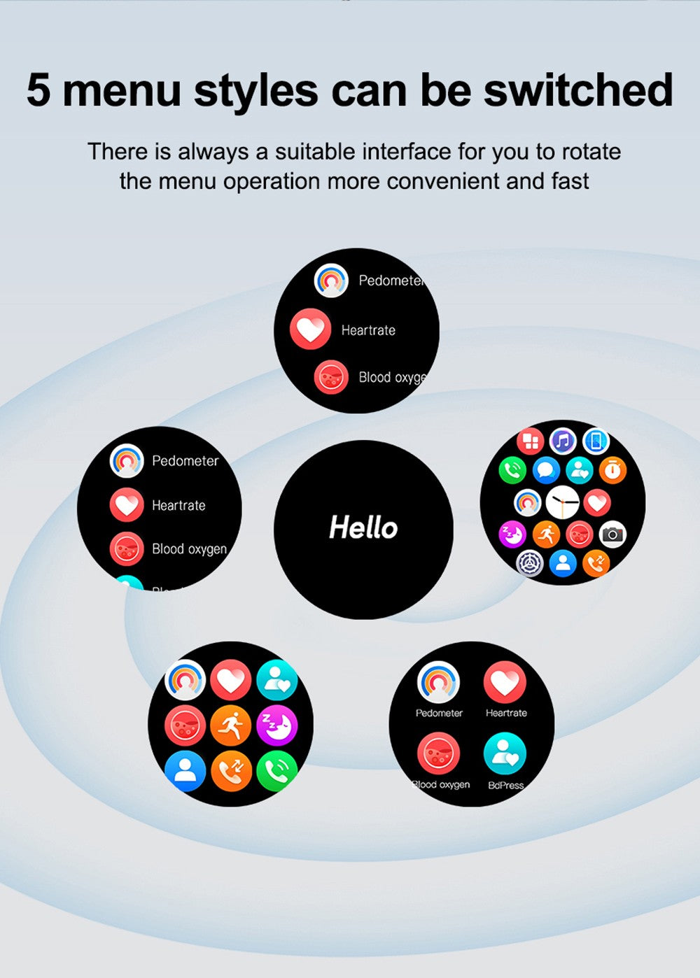 Chytré hodinky LEMFO GTS4, 1,5palcový displej, volání přes Bluetooth, připomenutí zpráv, monitorování zdraví, vodotěsnost IP67 - černé, silikonový řemínek