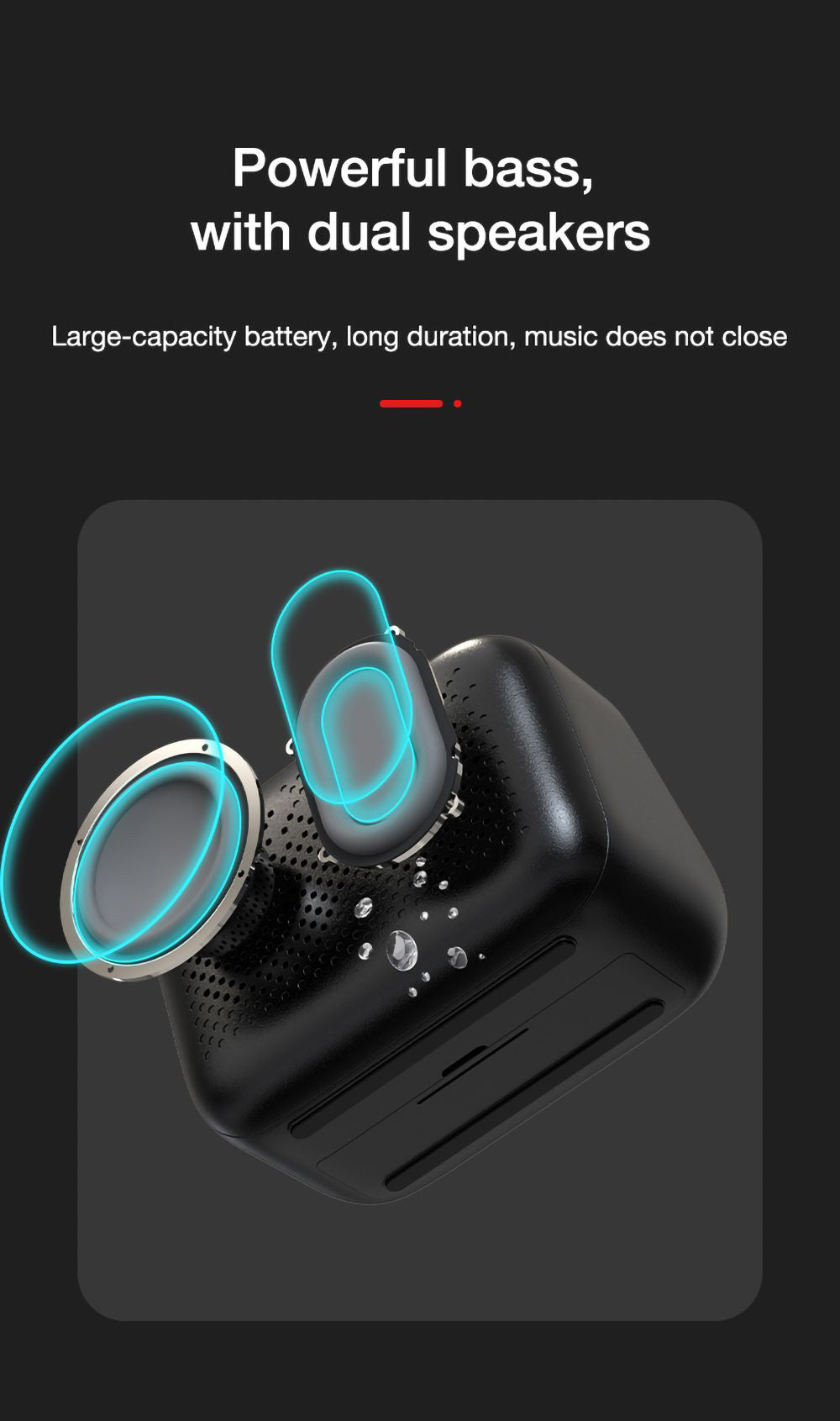 Stolní reproduktor Lenovo TS13, budík, bezdrátový Bluetooth stereo reproduktor, baterie 1500 mAh, zrcadlo, digitální displej - bílý