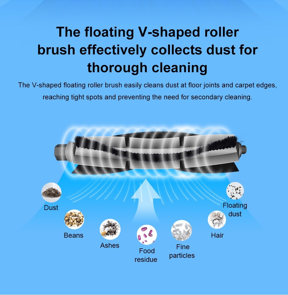 Robotický vysavač Liectroux G7, sací výkon 6500 Pa, laserová navigace, baterie 5200 mAh, výdrž 180 minut - černý, zástrčka EU