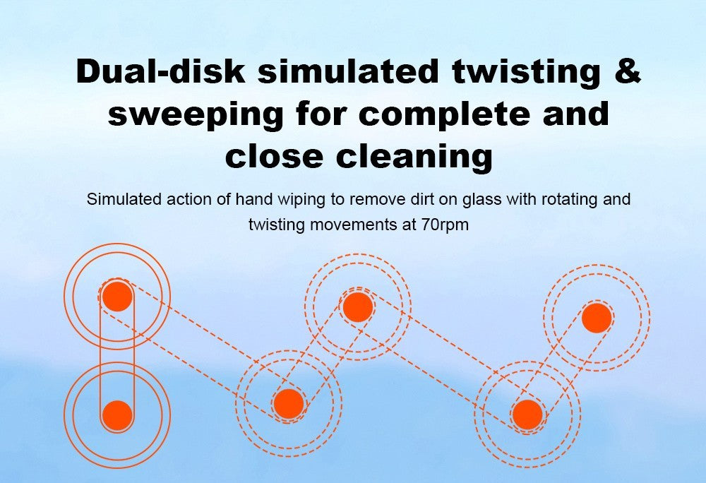 Liectroux HCR-09 robotický čistič oken, sací výkon 2800 Pa, 3 automatické režimy čištění, funkce UPS, detekce okrajů, dálkové ovládání