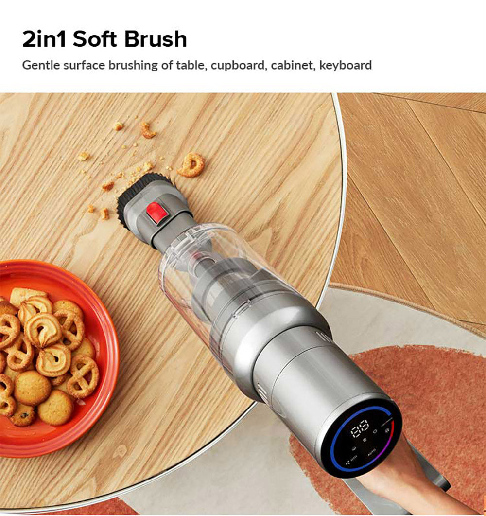 Bezdrátový tyčový vysavač Liectroux i10, inteligentní senzor prachu, 250W BLDC, sací tlak 27 kPa, barevný dotykový displej, LED přední světlo, doba provozu 45 minut, na koberce, podlahy, auto a zvířecí chlupy