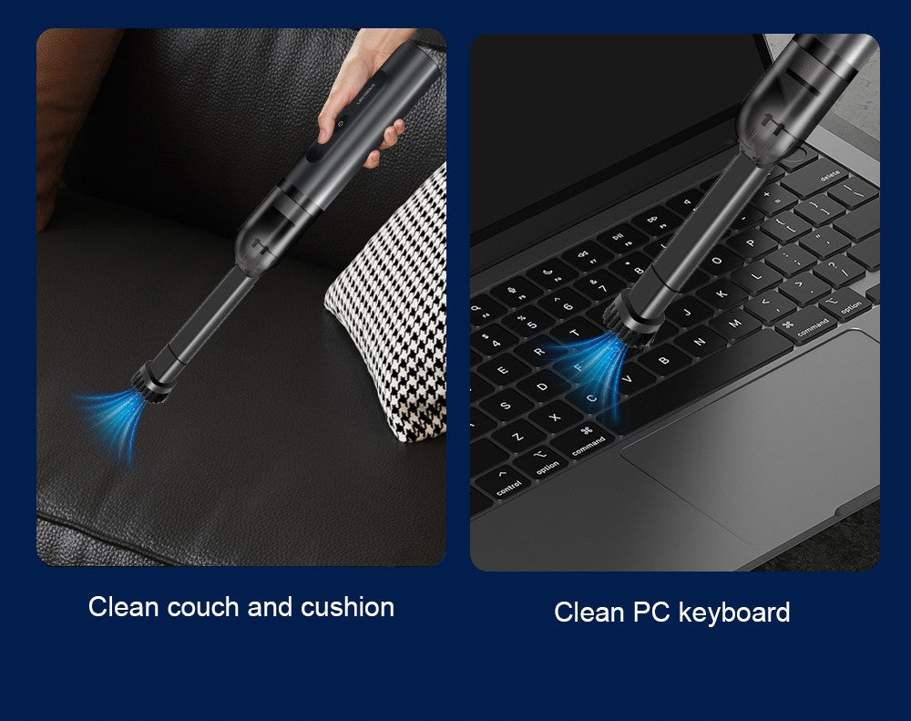 Ruční vysavač Liectroux i5, silný sací výkon 12 000 W, baterie 2500 mAh, doba provozu až 35 minut, bezkartáčový motor, nízká hlučnost, nádoba na prach 120 ml, úklid domácnosti a vozidel