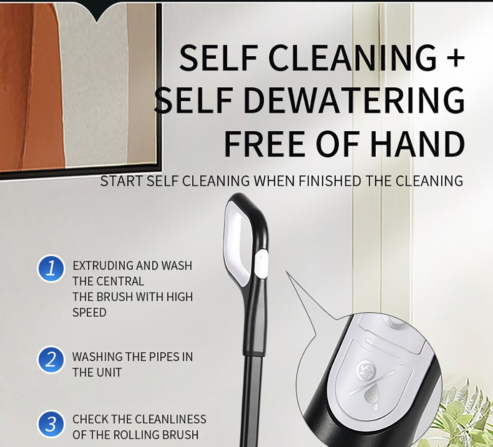 Bezdrátový mokro-suchý vysavač Liectroux i7 Pro, sací výkon 14000 Pa, samočisticí, samoschnoucí, nádrž na čistou vodu 600 ml, doba provozu 35 minut, LED displej, hlasové ovládání, nízká hlučnost