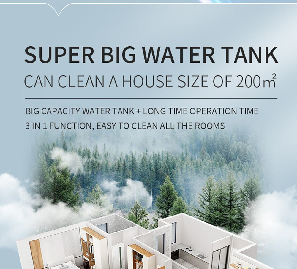 Bezdrátový mokro-suchý vysavač Liectroux i7 Pro, sací výkon 14000 Pa, samočisticí, samoschnoucí, nádrž na čistou vodu 600 ml, doba provozu 35 minut, LED displej, hlasové ovládání, nízká hlučnost