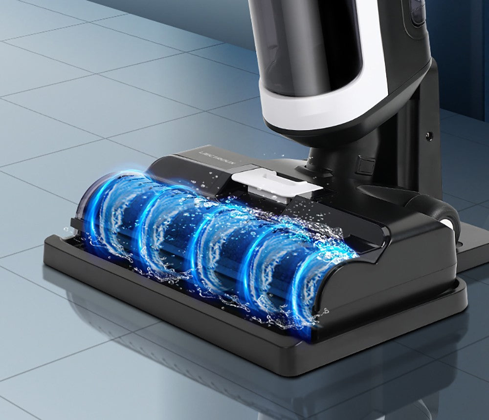 Bezdrátový mokro-suchý vysavač Liectroux i7 Pro, sací výkon 14000 Pa, samočisticí, samoschnoucí, nádrž na čistou vodu 600 ml, doba provozu 35 minut, LED displej, hlasové ovládání, nízká hlučnost