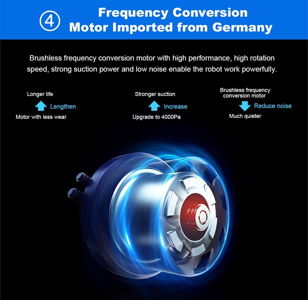Robotický vysavač LIECTROUX M7S Pro, 2D navigace s mapou, baterie 4400 mAh, výdrž 110 minut, suché i mokré vytírání - černý