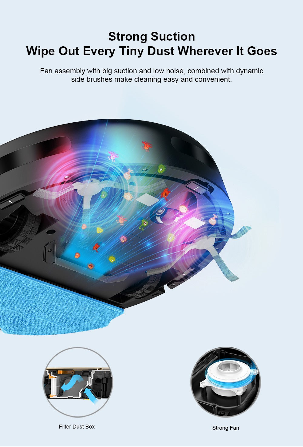 Robotický vysavač a mop Liectroux N7S-U, chytré mapování, WiFi aplikace, sací tlak 6000 Pa, doba provozu 120 minut, nádoba na prach 400 ml a nádržka na vodu 250 ml, WiFi aplikace, funguje s Alexou a Google Assistant, na zvířecí chlupy, koberce a tvrdé podlahy