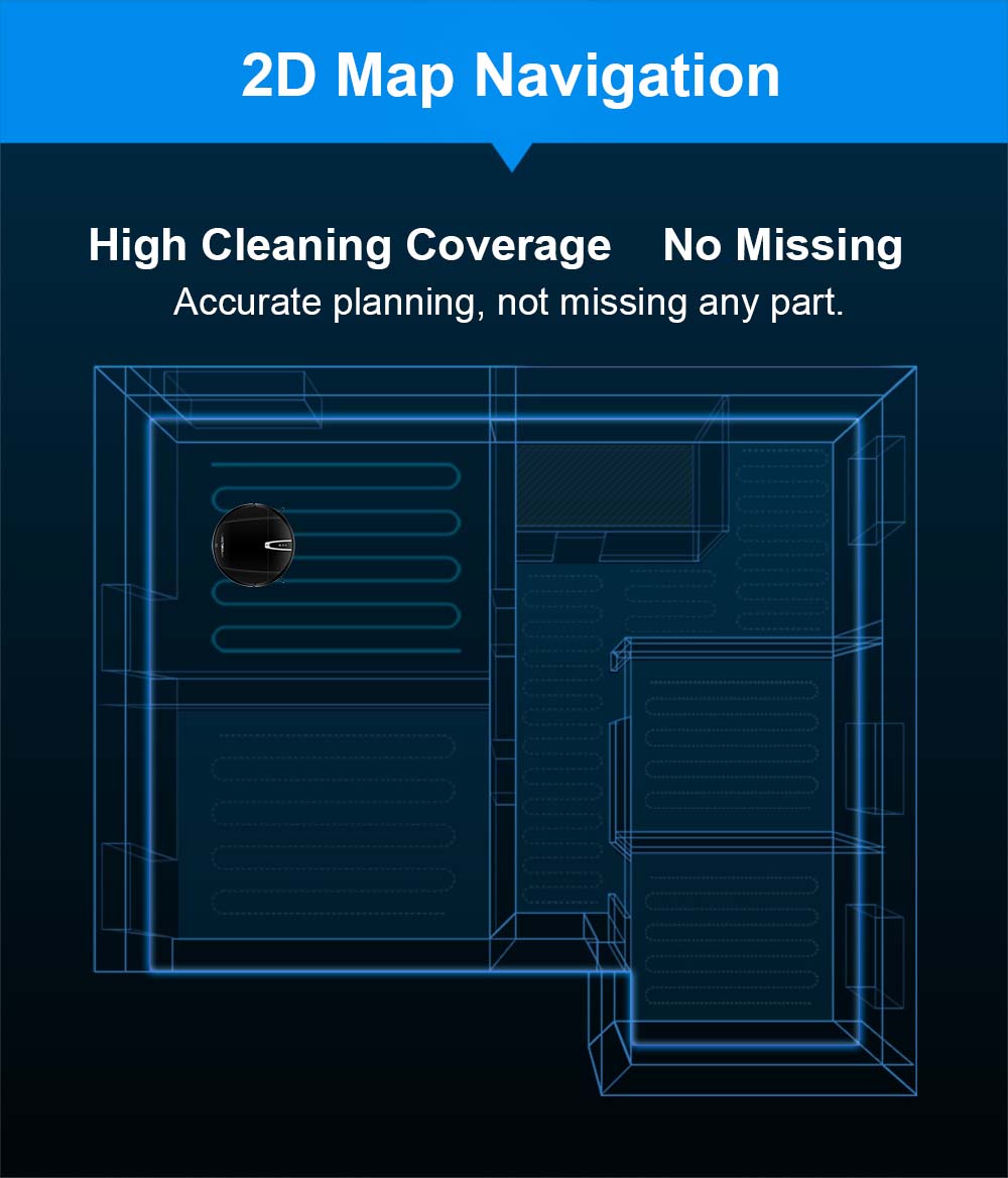 Robotický vysavač LIECTROUX V3S Pro, sací výkon 4000 Pa, suché a mokré vytírání, 2D mapa, navigace, s pamětí, hlasové ovládání pomocí WiFi aplikace