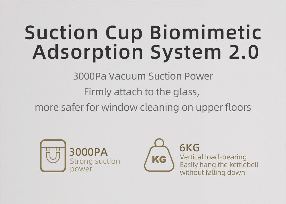 Robotický čistič oken Liectroux YW509, dvojitý vodní sprej, sací výkon 3000 Pa, laserový senzor, ochrana proti pádu, 3 režimy čištění, inteligentní plánování trasy, nízká hlučnost, dálkové ovládání - bílý