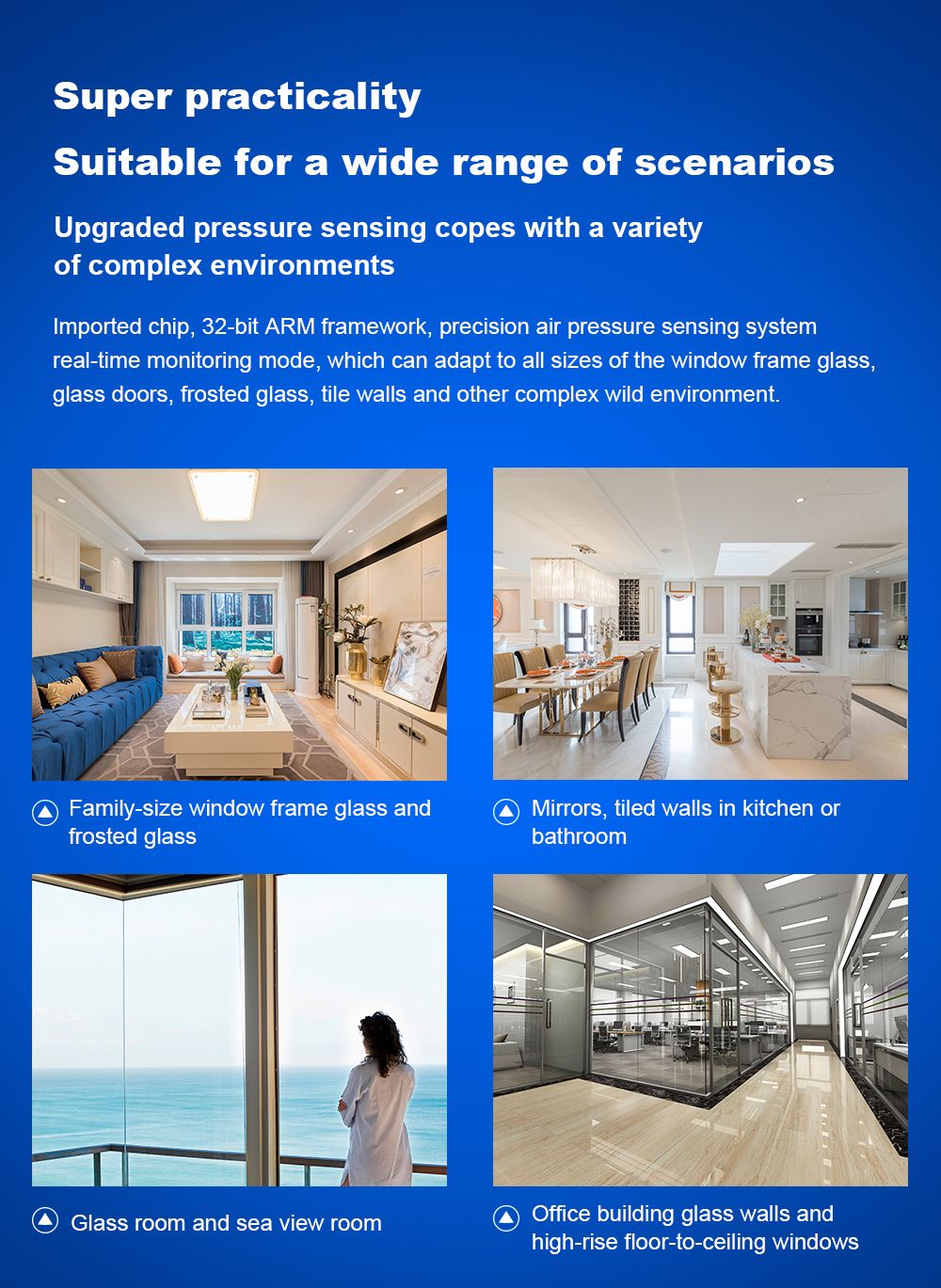 Robotický čistič oken LIECTROUX YW810, obousměrný rozprašovač vody, suché a mokré vytírání, AI trasa, bezkartáčový motor a ventilátor, ovládání přes aplikaci a dálkové ovládání, více způsobů zabezpečení, černý