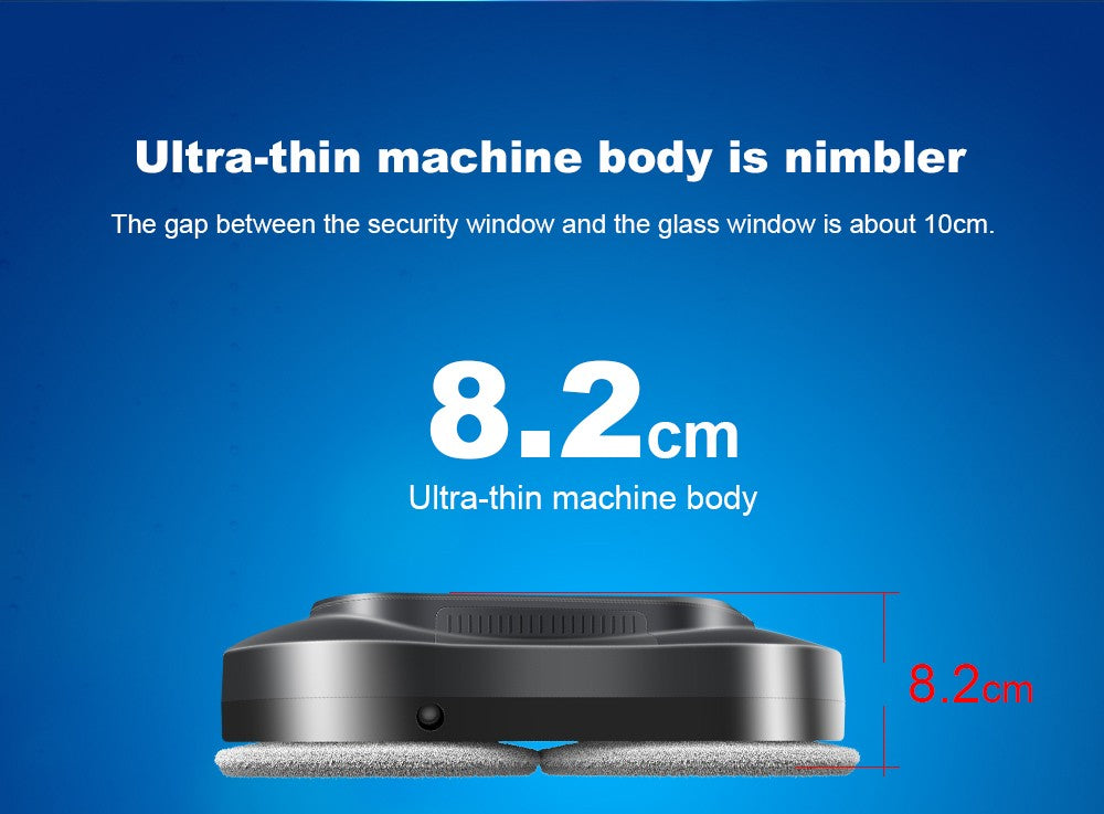 Robotický čistič oken LIECTROUX YW810, obousměrný rozprašovač vody, suché a mokré vytírání, AI trasa, bezkartáčový motor a ventilátor, ovládání přes aplikaci a dálkové ovládání, více způsobů zabezpečení, černý