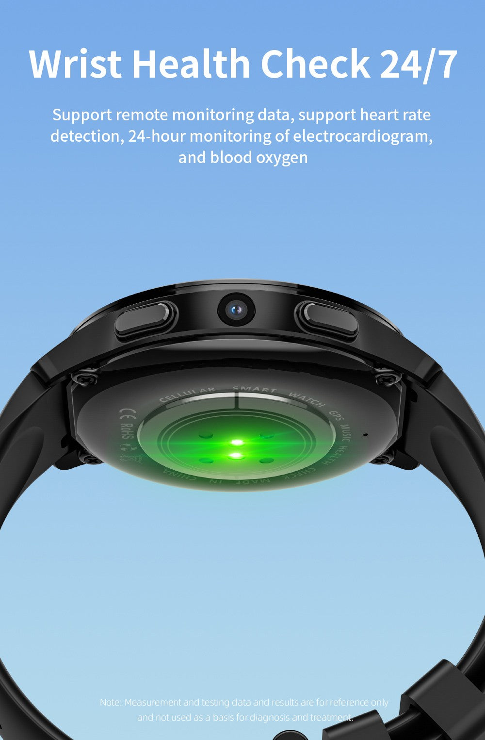 Chytré hodinky LOKMAT APPLLP 2, 1,508palcový AMOLED displej, podpora 4G SIM karet, Android 8.1, NFC přístup, nepřetržité sledování zdraví, více sportovních režimů