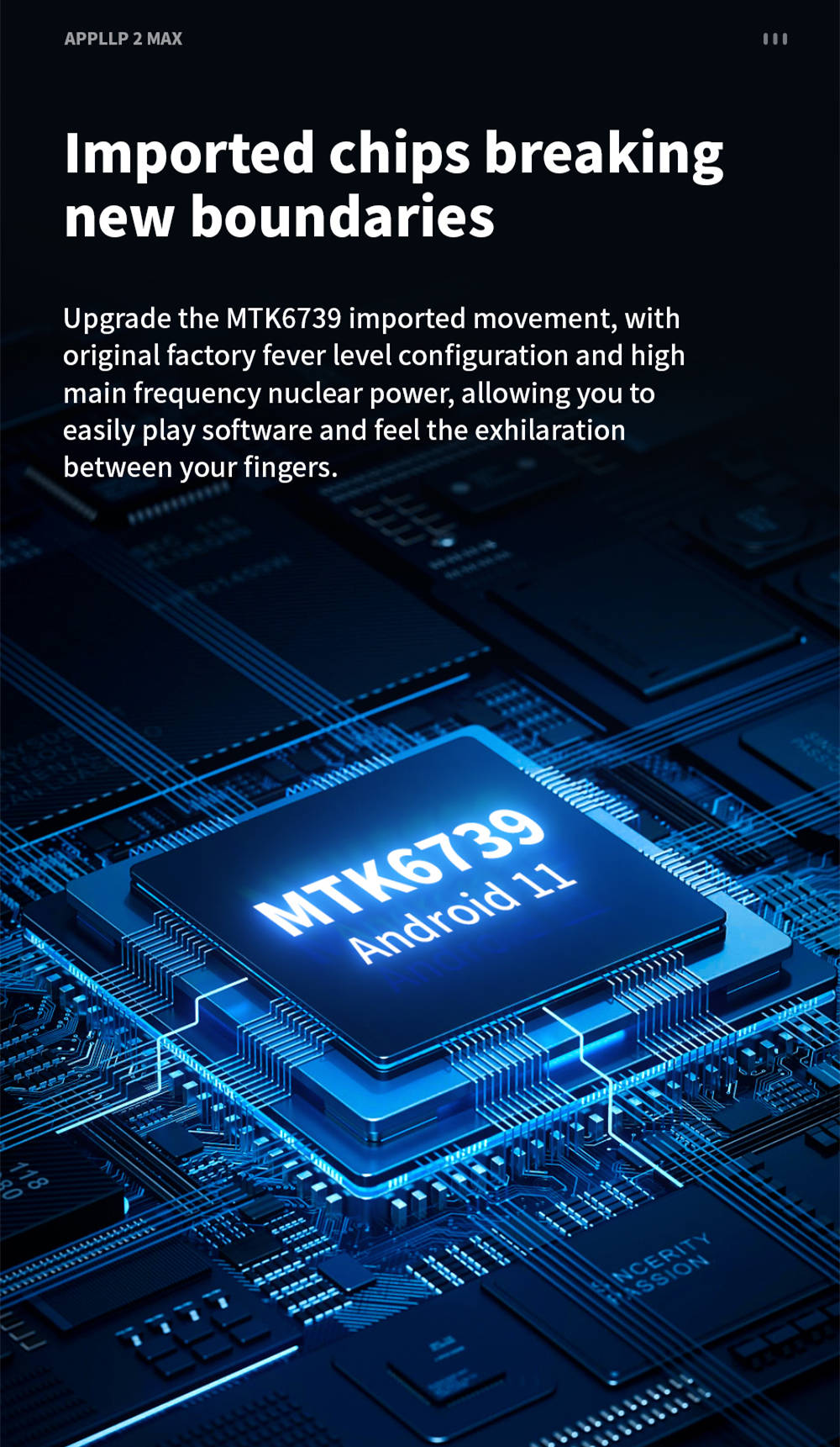 Odnímatelné chytré hodinky LOKMAT APPLLP 2 MAX, 2,64palcový displej, Android 11, podpora SIM karet 4G/5G, připojení Bluetooth, GPS určování polohy, baterie 1200 mAh