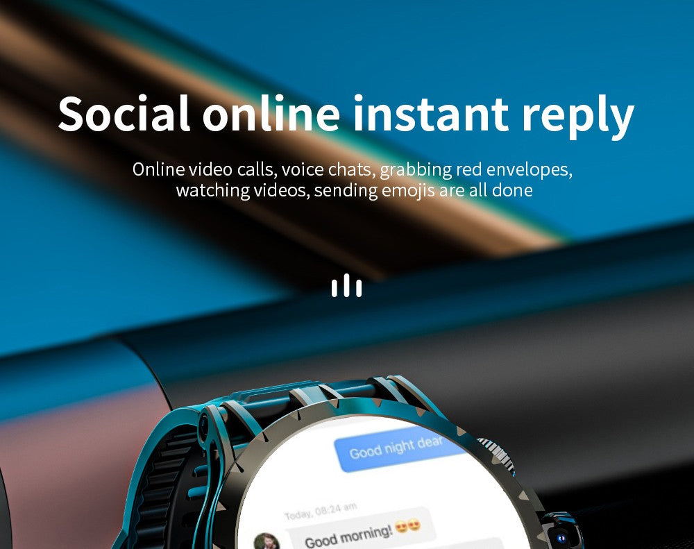 Chytré hodinky LOKMAT APPLLP 4, 1,508palcový AMOLED displej, podpora SIM karet 4G/5G, monitorování tepové frekvence a kyslíku v krvi, funkce NFC, GPS polohování