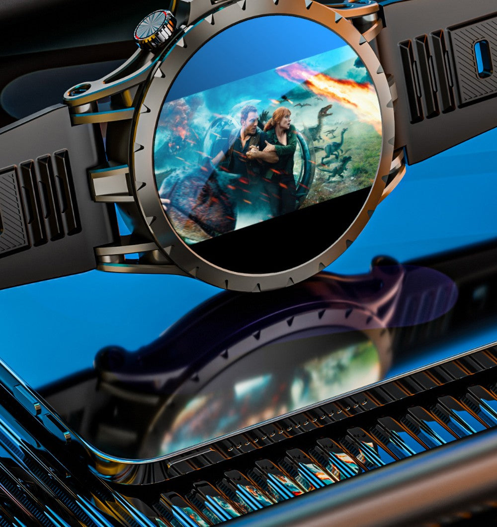 Chytré hodinky LOKMAT APPLLP 4, 1,508palcový AMOLED displej, podpora SIM karet 4G/5G, monitorování tepové frekvence a kyslíku v krvi, funkce NFC, GPS polohování