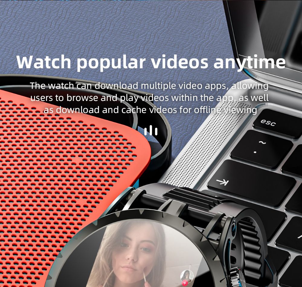 Chytré hodinky LOKMAT APPLLP 4, 1,508palcový AMOLED displej, podpora SIM karet 4G/5G, monitorování tepové frekvence a kyslíku v krvi, funkce NFC, GPS polohování