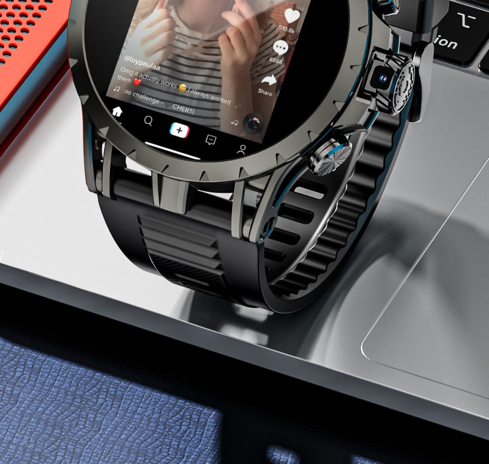 Chytré hodinky LOKMAT APPLLP 4, 1,508palcový AMOLED displej, podpora SIM karet 4G/5G, monitorování tepové frekvence a kyslíku v krvi, funkce NFC, GPS polohování