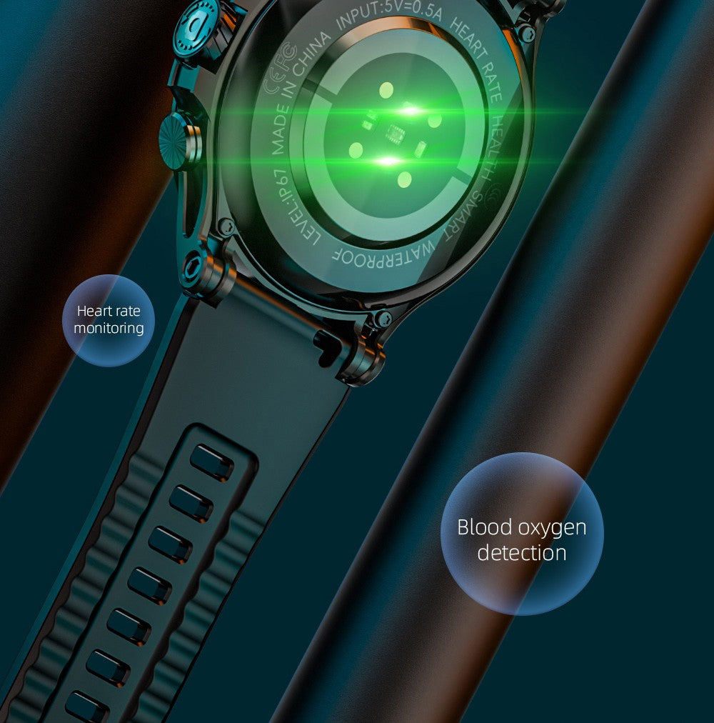 Chytré hodinky LOKMAT APPLLP 4, 1,508palcový AMOLED displej, podpora SIM karet 4G/5G, monitorování tepové frekvence a kyslíku v krvi, funkce NFC, GPS polohování