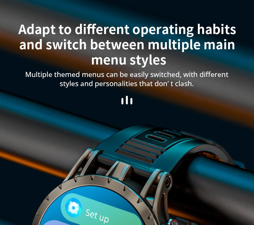 Chytré hodinky LOKMAT APPLLP 4, 1,508palcový AMOLED displej, podpora SIM karet 4G/5G, monitorování tepové frekvence a kyslíku v krvi, funkce NFC, GPS polohování