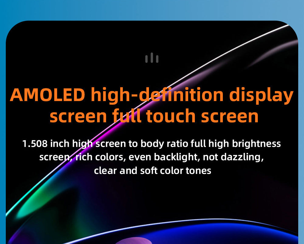 Chytré hodinky LOKMAT APPLLP 4, 1,508palcový AMOLED displej, podpora SIM karet 4G/5G, monitorování tepové frekvence a kyslíku v krvi, funkce NFC, GPS polohování