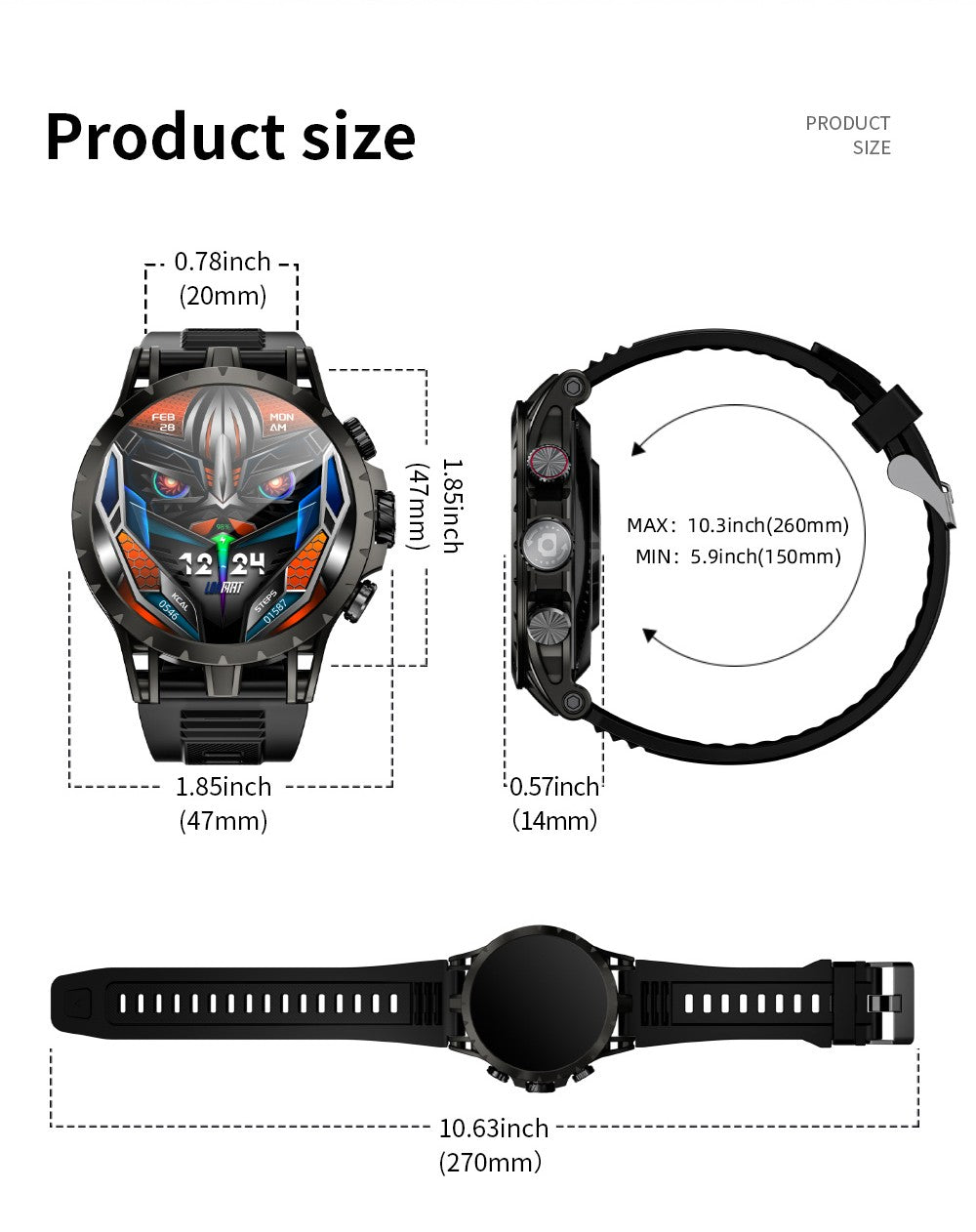 Chytré hodinky LOKMAT APPLLP 4, 1,508palcový AMOLED displej, podpora SIM karet 4G/5G, monitorování tepové frekvence a kyslíku v krvi, funkce NFC, GPS polohování