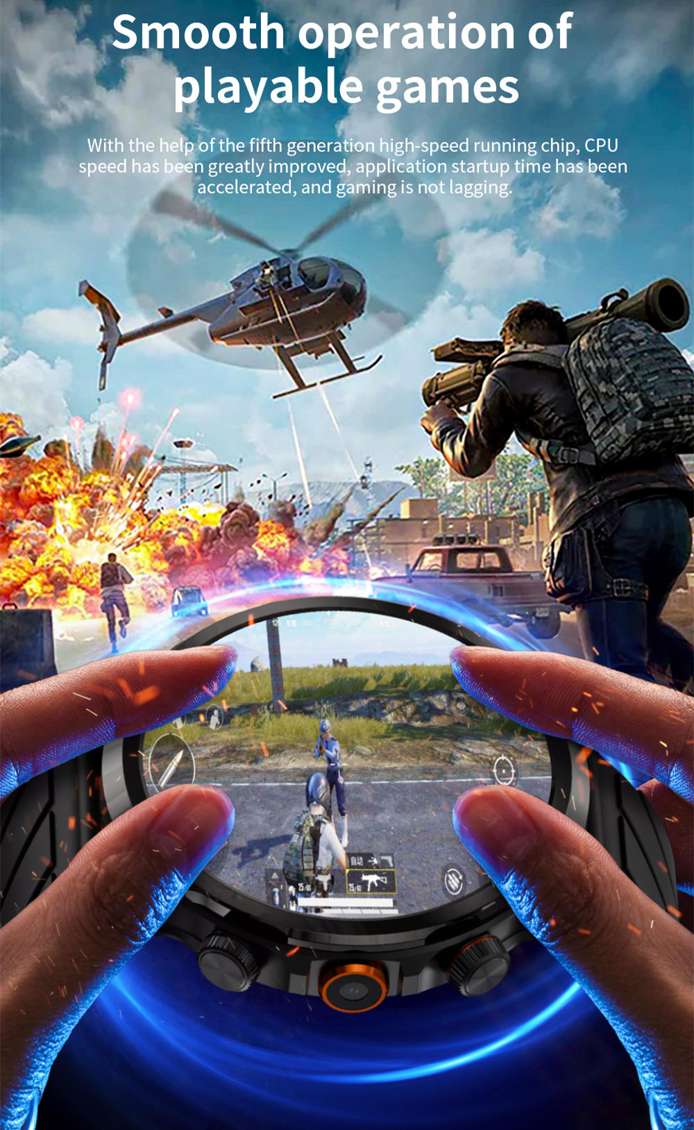 Chytré hodinky LOKMAT APPLLP 8 Pro, Android 8.1, 1,85" HD TFT displej, 4G volání, NFC přístup, monitorování tepové frekvence a kyslíku v krvi