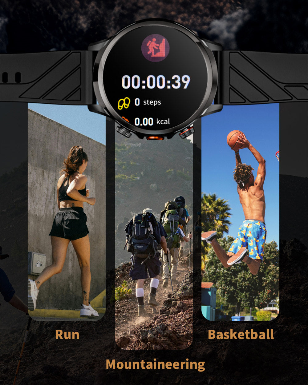 Chytré hodinky LOKMAT APPLLP 8 Pro, Android 8.1, 1,85" HD TFT displej, 4G volání, NFC přístup, monitorování tepové frekvence a kyslíku v krvi