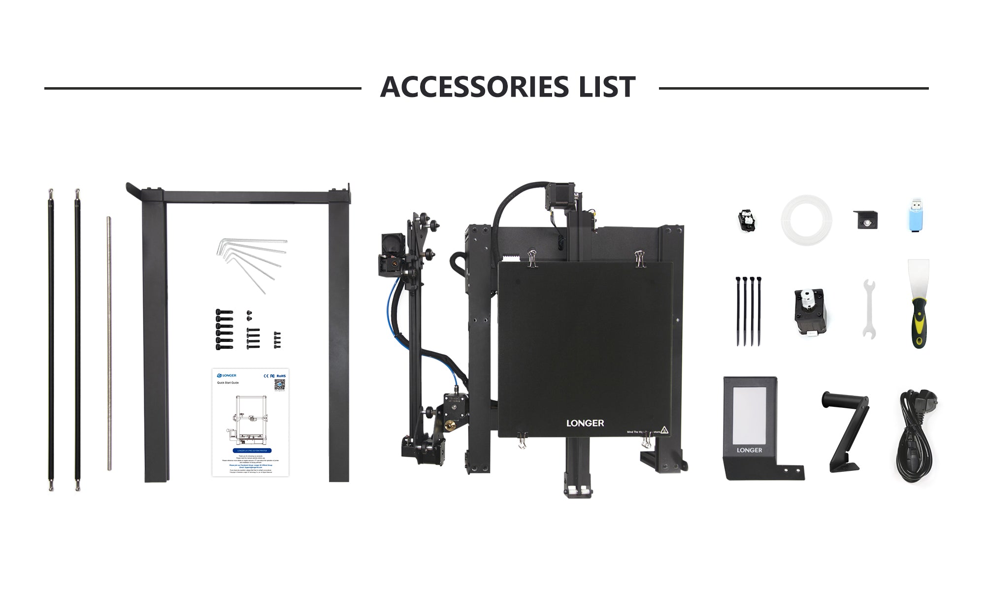 Delší 3D tiskárna LK5 Pro, 90% předem smontovaná, tichá základní deska, 300*300*400 mm