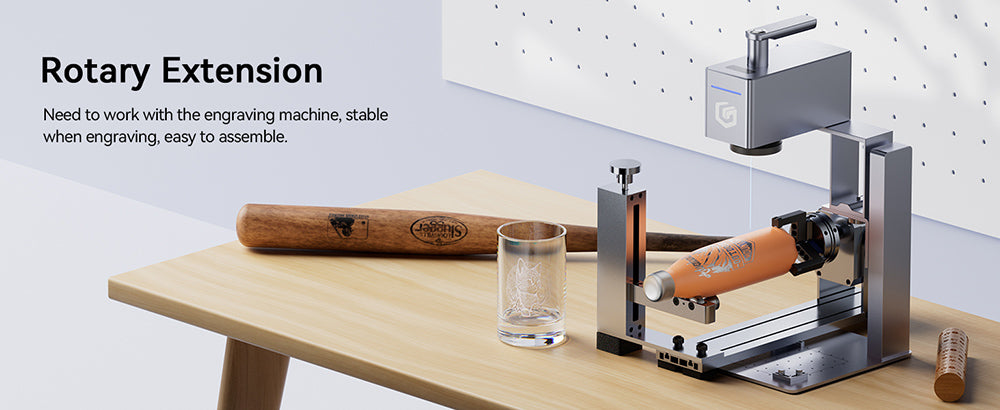 DELŠÍ rotační sklíčidlo Nano Laser, se 3 sadami čelistí, nastavení otáčení o 180°