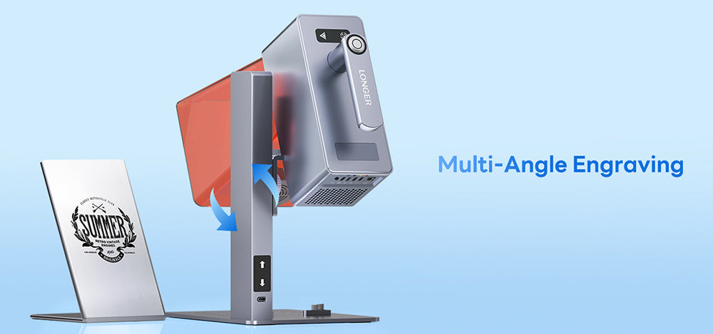 Přenosný laserový gravírovací stroj LONGER Nano Pro 12W, dva diodové lasery s FAC, ultrarychlá rychlost 5000 mm/s, přesnost 0,02 mm s čočkou Field Lens, LightBurn a LaserGRBL a LaserBurn, řezání dřeva 10 mm, 100*100 mm