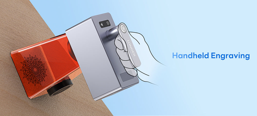 Přenosný laserový gravírovací stroj LONGER Nano Pro 12W, dva diodové lasery s FAC, ultrarychlá rychlost 5000 mm/s, přesnost 0,02 mm s čočkou Field Lens, LightBurn a LaserGRBL a LaserBurn, řezání dřeva 10 mm, 100*100 mm