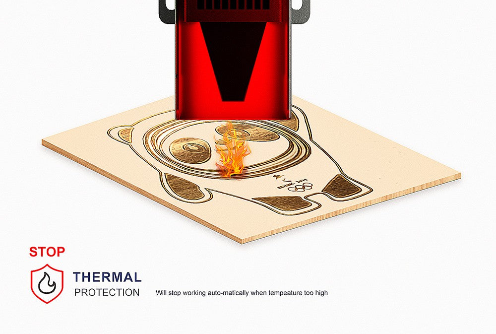 Laserový gravírovací stroj LONGER RAY5 10W, laserový bod 0,06x0,06 mm, dotyková obrazovka, offline gravírování, 32bitový čipset, WiFi připojení, pracovní plocha 400x400 mm
