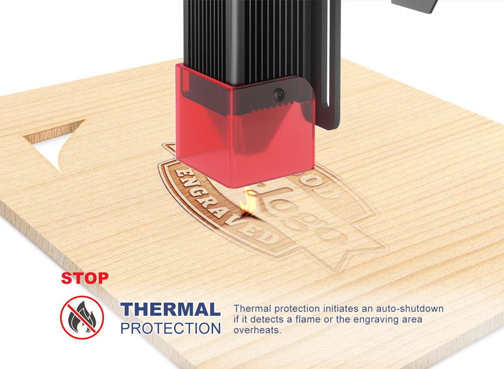 Laserový gravírovací stroj LONGER RAY5 5W, 32bitový čipset, WiFi připojení, 3,5"