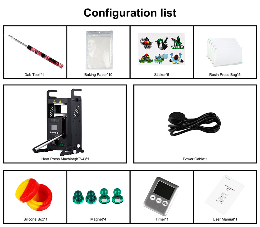 Tepelný lis LTQ VAPOR KP-402, dvojité topné desky, startér s tlakem 4 tuny, nastavitelná teplota