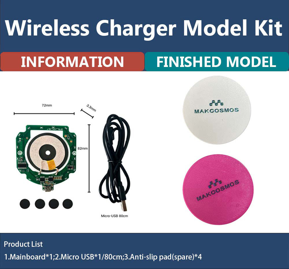 Makcosmos MKCD04 3D tisková bezdrátová nabíječka